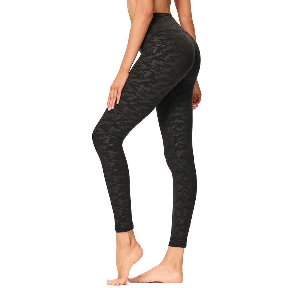 Embossed Camouflage Leggings