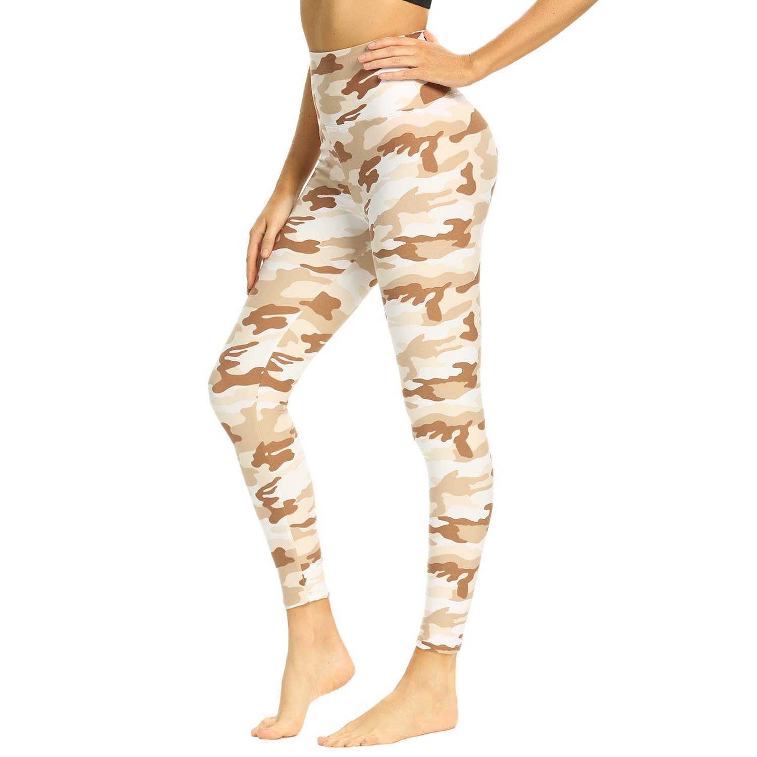 Yellow Camouflage Leggings