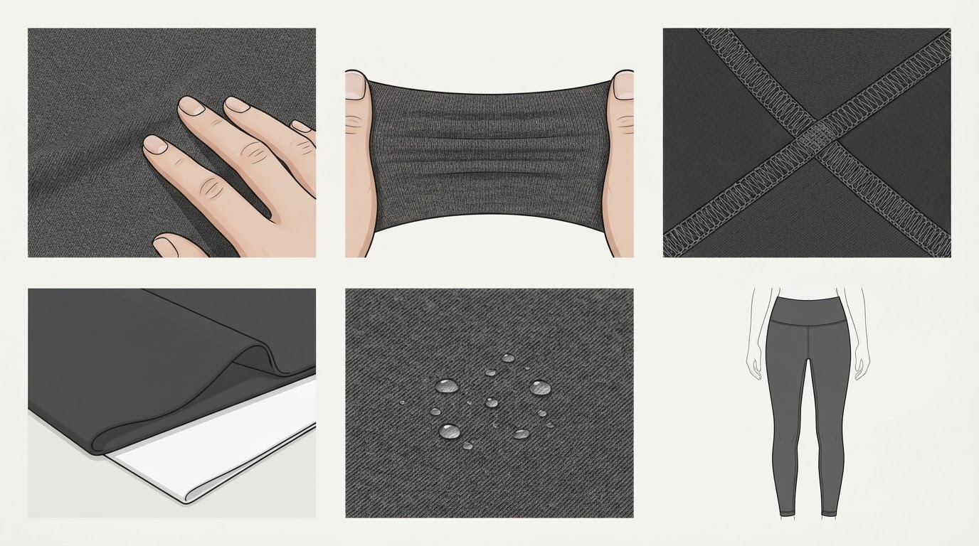 Illustration for Key Factors in Legging Fabric Selection